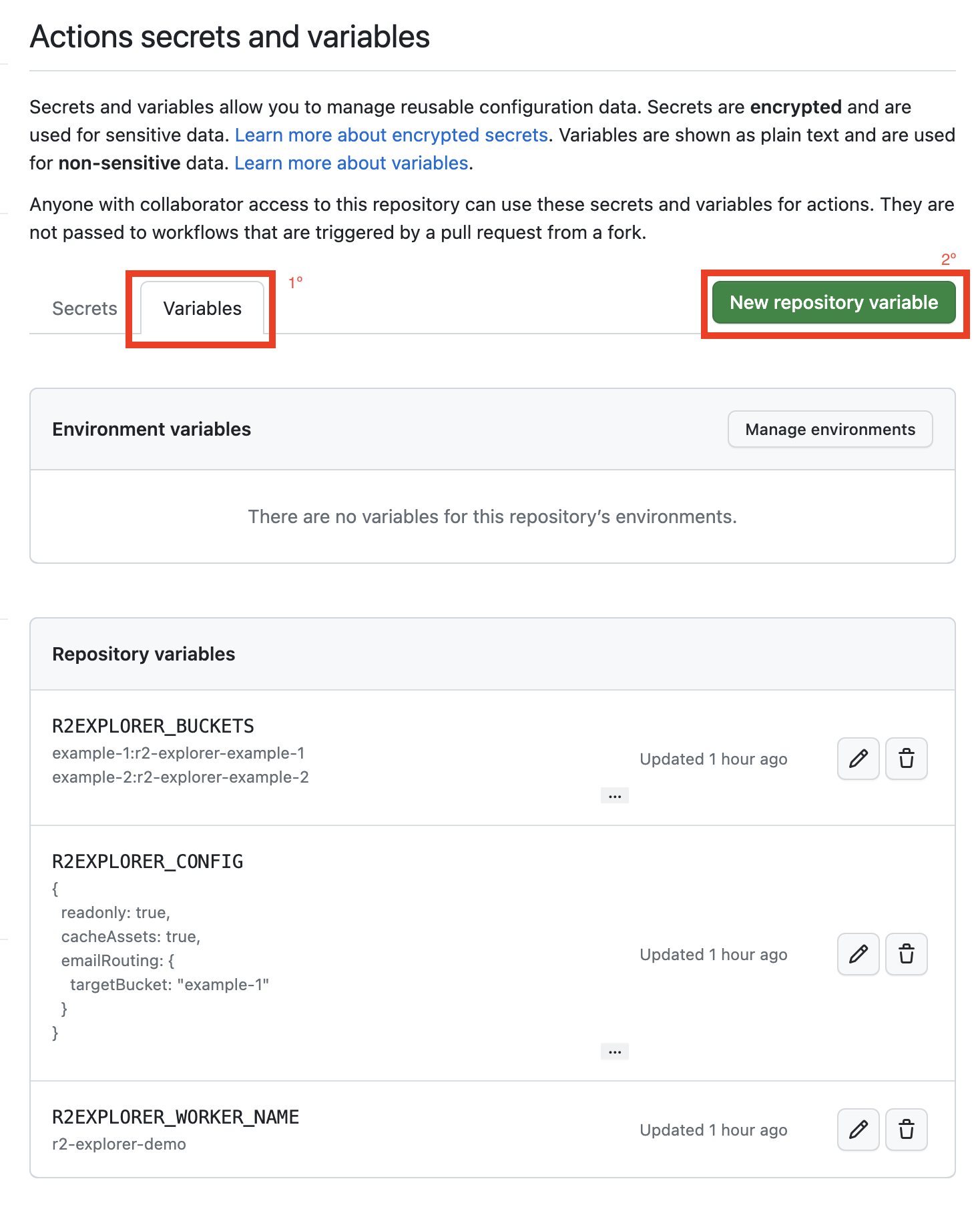 add variables